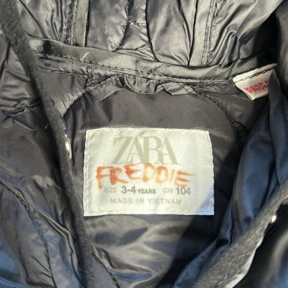 Zara Black Kids Puffer Jacket - Picture 3 of 5